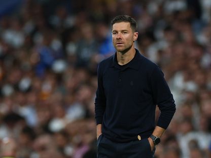 تشابي ألونسو مدرب ريال مدريد خلال مواجهة ريال مايوركا في الدوري الإسباني - 30 أغسطس 2025 - Reuters