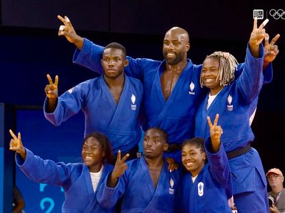 الفريق الفرنسي للجودو بأولمبياد باريس 2024 - 3 أغسطس 2024 - X/Judo