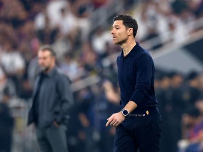 تشابي ألونسو من نهائي كأس السوبر الإسباني بين ريال مدريد وبرشلونة - 11 يناير 2026 - Reuters