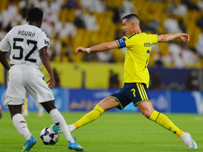كريستيانو رونالدو نجم النصر خلال مواجهة نفيتشي بدوري أبطال آسيا للنخبة - 12 أكتوبر 2026 - X@AlNassrFC
