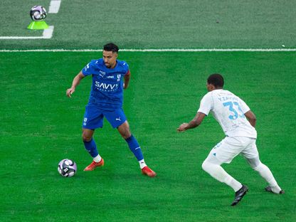 سالم الدوسري خلال مباراة الهلال والفتح بدوري روشن السعودي - 22 نوفمبر 2025 - X/Alhilal_FC