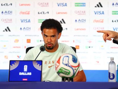 وارن زائير إيمري خلال مؤتمر صحفي قبل مباراة فرنسا وإسبانيا بكأس العالم - 13 يوليو 2026 - Reuters