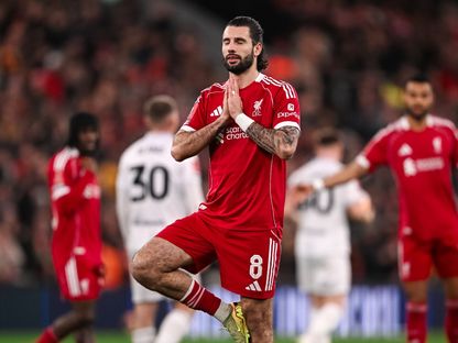 دومينيك سوبوسلاي يحتفل بهدفه في مباراة ليفربول وبارنسلي بكأس الاتحاد الإنجليزي - 12 يناير 2026 - X/LFC