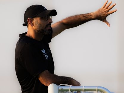 سعد الشهري مدرب الاتفاق في تدريبات الفريق - 22 أغسطس 2025 - X/@@Ettifaq