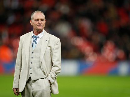 بول جاسكوين خلال حضوره مباراة إنجلترا والجبل الأسود في تصفيات بطولة أوروبا 2020 - 14 نوفمبر 2019 - Reuters