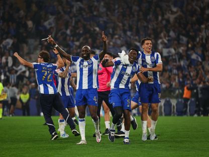 احتفالات لاعبي بورتو بلقب الدوري البرتغالي - 2 مايو 2026 - X/FCPorto