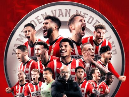 أيندهوفن يحتفظ بلقب الدوري الهولندي بمساعدة المغربي إسماعيل صيباري - 18 مايو 2025 - x@PSV