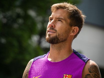 إينيغو مارتينيز من إحدى تدريبات برشلونة في جولته الآسيوية - 3 أغسطس 2025 - X/FCBarcelona_es