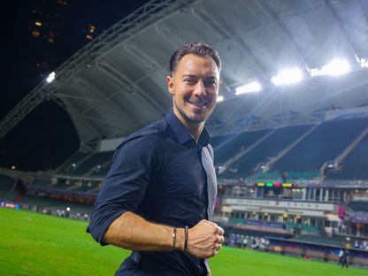 احتفال ماتياس يايسله مدرب الأهلي بالفوز على القادسية في نصف نهائي كأس السوبر السعودي - 20 أغسطس 2025 - X/@ALAHLI_FC