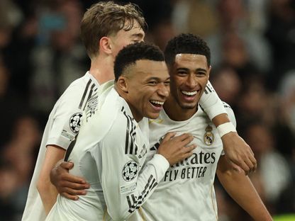 كيليان مبابي وجود بيلينغهام من مباراة ريال مدريد وموناكو بدوري أبطال أوروبا - 20 يناير 2026 - Reuters