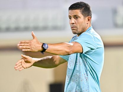 الحسين عموتة خلال تدريب للجزيرة الإماراتي - 11 يوليو 2024 - X/aljazirafc