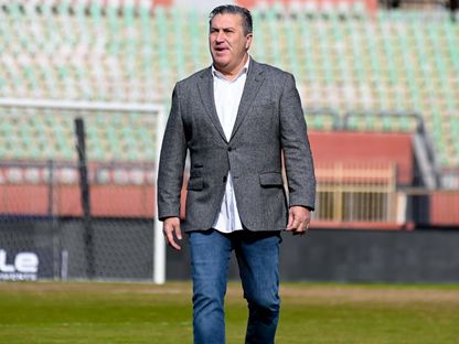 جوزيه بيسيرو مدرب الزمالك الجديد خلال لقاء بتروجيت في الدوري المصري - 16 فبراير 2025 - X@ZSCOfficial