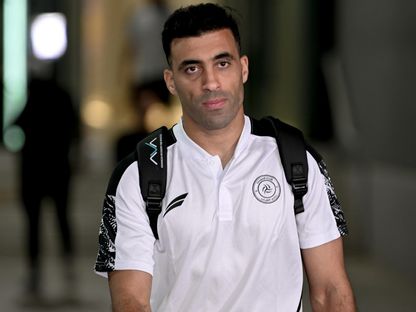 عبد الرزاق حمد الله لاعب الشباب قبل مواجهة الخليج في دوري روشن السعودي - 29 أغسطس 2025 - X/@AlShababSaudiFC