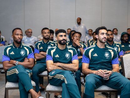 لاعبو منتخب السعودية في اجتماعين تعريفيين حول قانون كرة القدم والنزاهة من "فيفا" - 6 يونيو 2026 - X/SaudiNT
