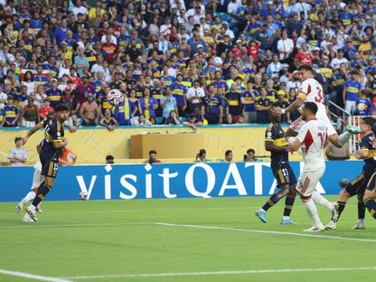 نيكولاس أوتاميندي لدى تسجيله هدفاً لبنفيكا في مرمى بوكا جونيورز بكأس العالم للأندية - 16 يونيو 2025 - Reuters