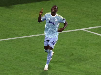 لاعب يوفنتوس راندال كولو مواني يحتفل بالتسجيل في كأس العالم للأندية أمام العين - 18 يونيو 2025 - Reuters