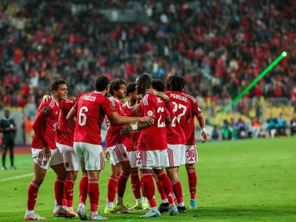 لاعبون من الأهلي المصري خلال مباراة ضد يونغ أفريكانز بدوري أبطال إفريقيا - 23 يناير 2026 - FB/alahly