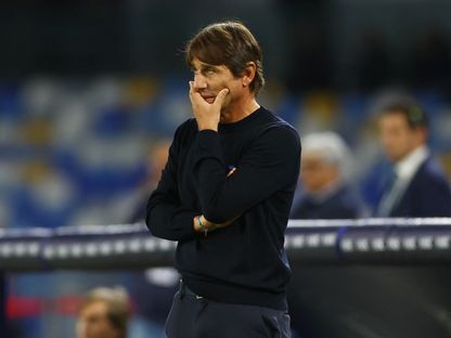 أنطونيو كونتي من مباراة نابولي وبي أس في أيندهوفن بدوري أبطال أوروبا - 21 أكتوبر 2024 - Reuters