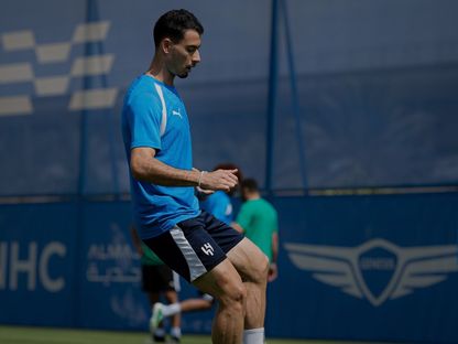 غابرييل مارتينيلي خلال تدريب الهلال - 29 أكتوبر 2026 - X/@Alhilal_FC