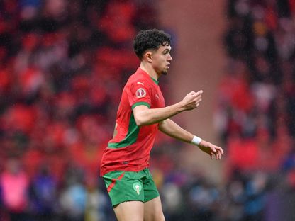 نائل العيناوي خلال مباراة بين المغرب وجزر القمر في كأس أمم إفريقيا - 21 ديسمبر 2025 - X/@EnMaroc