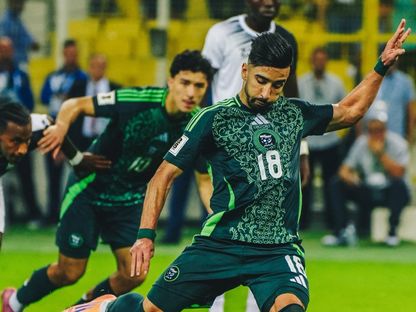 محمد الأمين عمورة من مباراة الجزائر وأوغندا بتصفيات إفريقيا المؤهلة لكأس العالم - 14 أكتوبر 2025 - X/LesVerts