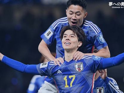 أو تاناكا يسجل هدف فوز اليابان على كوريا الشمالية في تصفيات كأس العالم 2026 - JapanFA/x