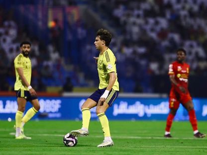 البرتغالي جواو فيليكس مهاجم النصر خلال مواجهة القادسية في دوري روشن السعودي - 3 مايو 2026 - X/@AlNassrFC