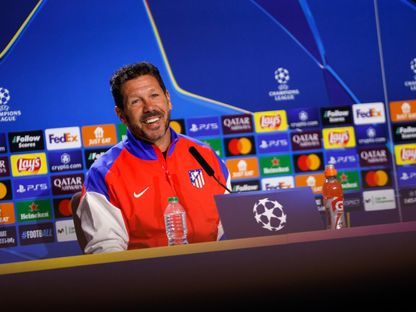 دييغو سيميوني مدرب أتلتيكو مدريد في مؤتمر صحافي - 20 يناير 2025 - X/@Atleti