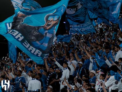 جمهور الهلال خلال مواجهة الخليج بدوري روشن السعودي - 17 أبريل 2025 - X/@Alhilal_FC