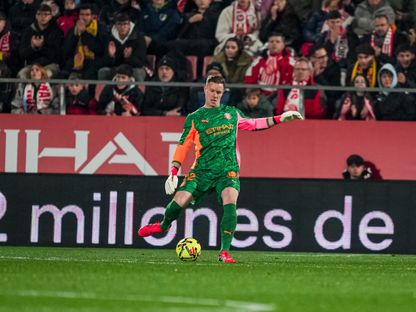 مارك أندريه تير شتيغن خلال مباراة بين جيرونا وخيتافي - 27 يناير 2026 - X/@GironaFC