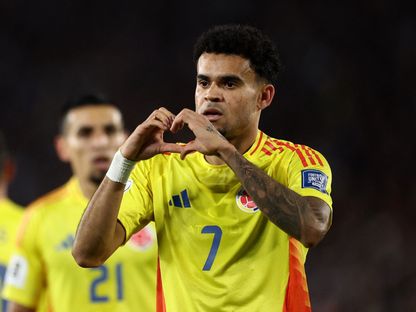 لويس دياز من مباراة كولومبيا والأرجنتين في تصفيات أمريكا الجنوبية المؤهلة لكأس العالم - 11 يونيو 2025 - Reuters