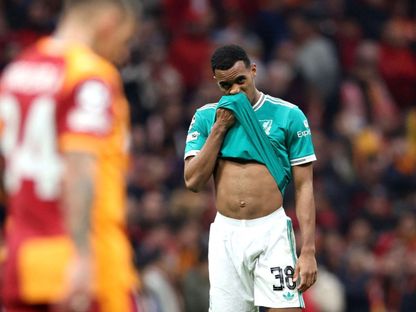 ريان غرافنبيرخ يتحسر على خسارة ليفربول أمام غلطة سراي في دوري أبطال أوروبا - 10 مارس 2026 - Reuters