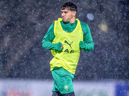 براهيم دياز في تدريبات منتخب المغرب - 24 ديسمبر 2025 - X/@@EnMaroc