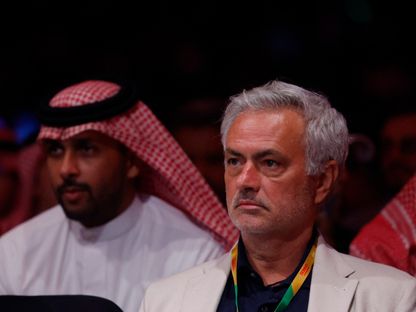 المدرب البرتغالي جوزيه مورينيو في المملكة العربية السعودية - 8 مارس 2024 - Reuters
