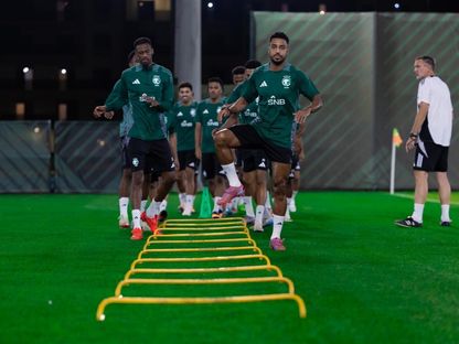 جانب من تدريبات منتخب السعودية - 2 سبتمبر 2025 - X/@SaudiNT