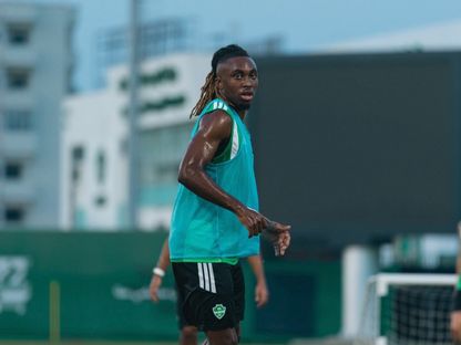 فالنتين أتانغانا خلال تدريب للأهلي - 29 أكتوبر 2026 - X/@ALAHLI_FC
