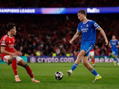 دين هويسن خلال مباراة بين ريال مدريد وبنفيكا في دوري أبطال أوروبا - 17 فبراير 2026 - realmadrid.com