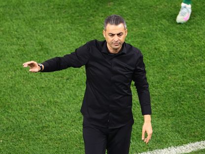 إيهاب أبو جزر من مباراة فلسطين وسوريا بمنافسة "كأس العرب" - 7 ديسمبر 2025 - Reuters