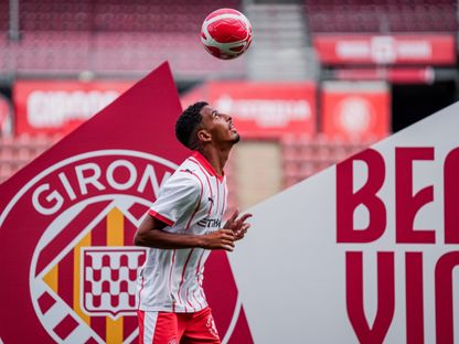 المغربي عز الدين أوناحي لاعب وسط جيرونا - 16 سبتمبر 2025 - www.gironafc.cat