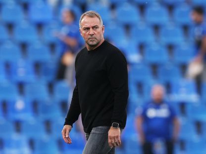 هانزي فليك مدرب برشلونة خلال مواجهة خيتافي بالدوري الإسباني - 25 أبريل 2026 - Reuters