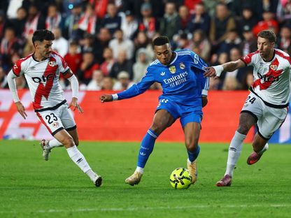 كيليان مبابي من مباراة رايو فايكانو وريال مدريد بالدوري الإسباني - 9 نوفمبر 2025 - Reuters