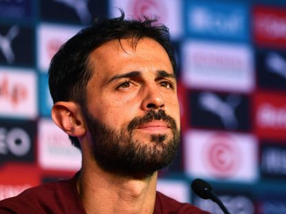 برناردو سيلفا لاعب البرتغال في مؤتمر صحافي - 30 يونيو 2026 - Reuters