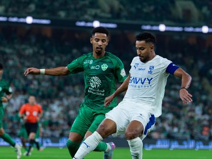 سالم الدوسري خلال مباراة بين الهلال والأهلي في الدوري السعودي - 19 سبتمبر 2025 - X/@Alhilal_FC