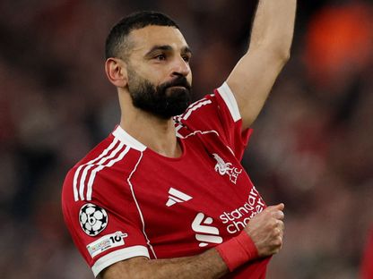 محمد صلاح خلال مباراة ليفربول وغلطة سراي بدوري أبطال أوروبا - 18 مارس 2026 - Reuters