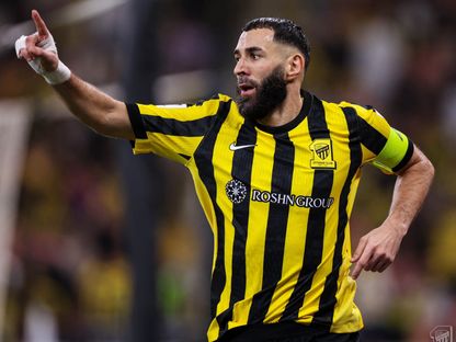 كريم بزنيما من مباراة الاتحاد والشارقة بدوري أبطال آسيا للنخبة - 4 نوفمبر 2025 - X/ittihad