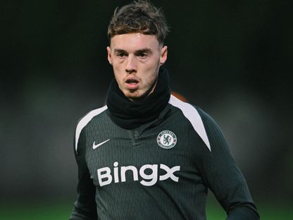 كول بالمر لاعب تشيلسي في حصة تدريبية - 12 ديسمبر 2025 - X/@ChelseaFC