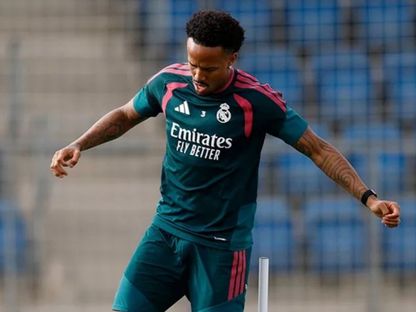إيدير ميليتاو في تدريبات ريال مدريد بشهر سبتمبر 2026 - realmadrid.com