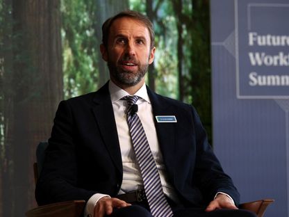 مدرب منتخب إنجلترا السابق غاريث ساوثغيت خلال قمة القوى العاملة المستقبلية في لندن - 18 نوفمبر 2025 - Reuters