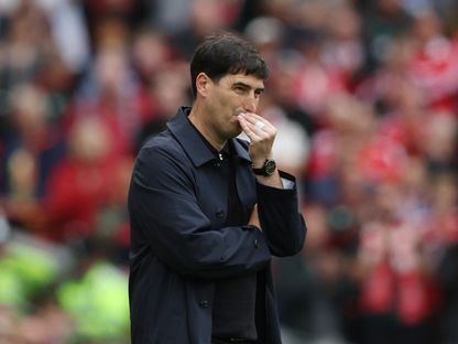 أندوني إيراولا مدرب ليفربول خلال مباراة نوتنغهام فورست في الدوري الإنجليزي - 29 أغسطس 2026 - Reuters