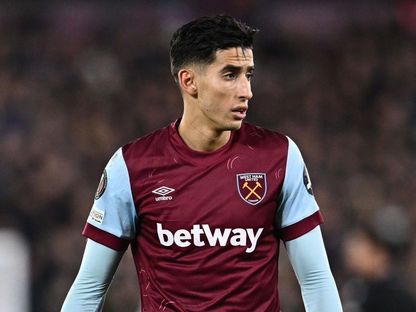 الدولي المغربي نايف أكرد مدافع فريق وست هام يوناتيد الإنجليزي - X/WestHam